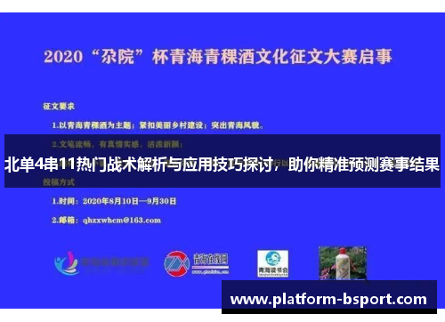 北单4串11热门战术解析与应用技巧探讨，助你精准预测赛事结果